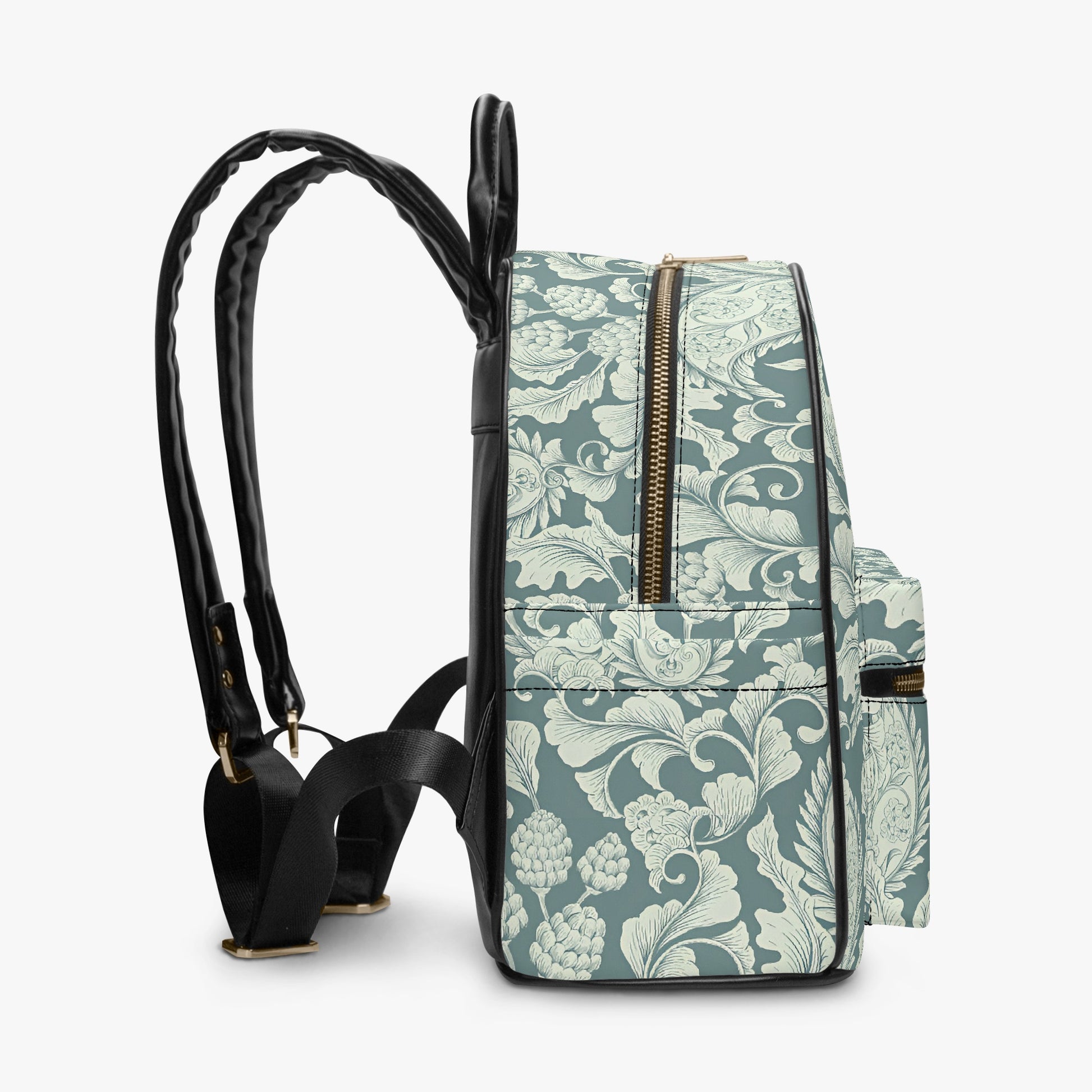 Serene Scroll Mini Backpack: A Touch of Vintage Elegance