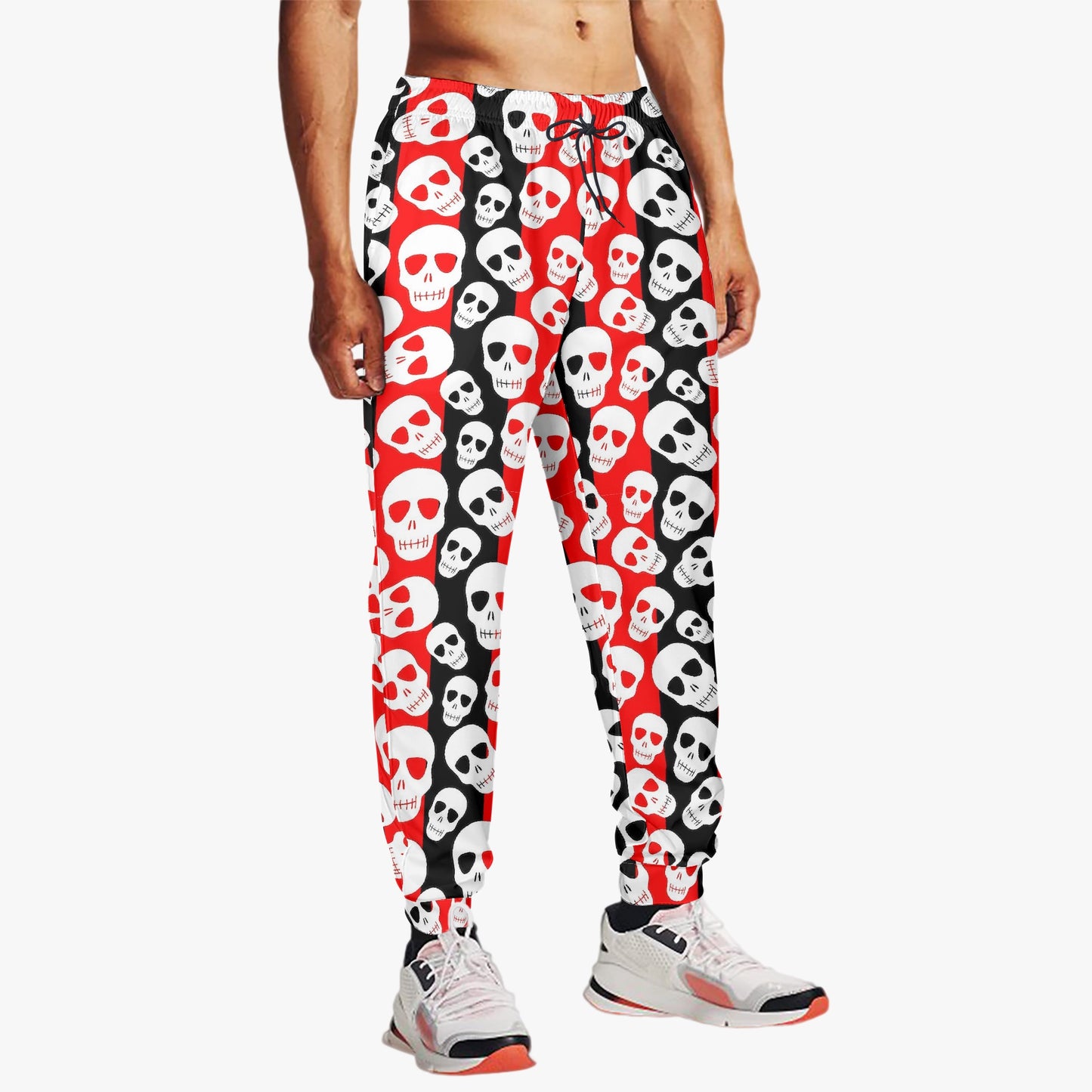 Rock On: Skull and Stripes All-Over Print Joggers