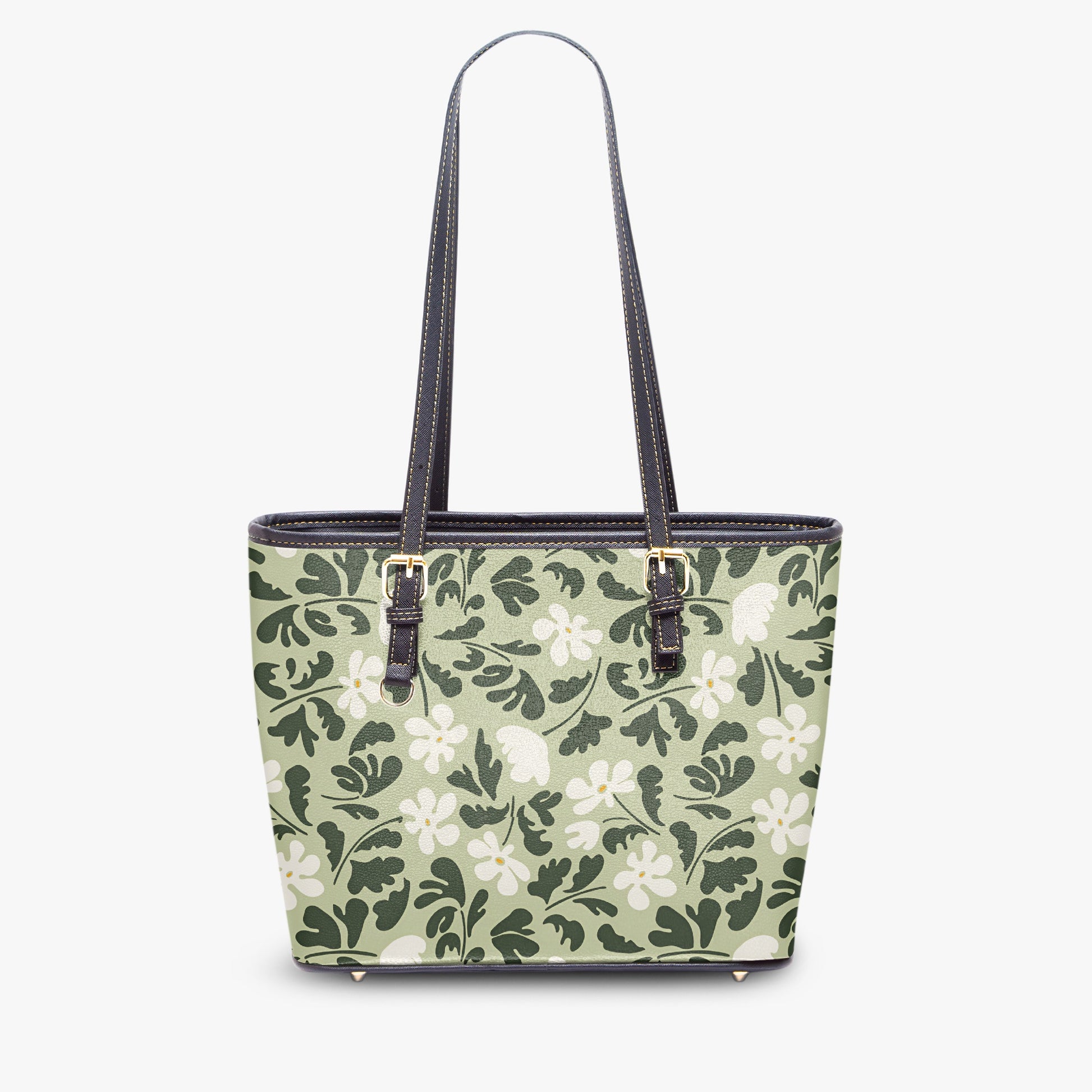 Sage Green Floral Tote Bag - Elegant & Earthy for Everyday, Work, or Travel