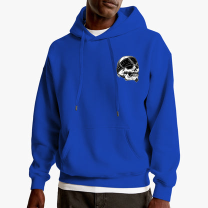 Good Vibes Skull Hoodie – Edgy Bandana Skull Graphic Design