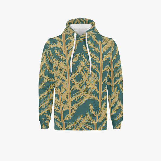 Palm Frond Hoodie - Tropical Print for Relaxed Style