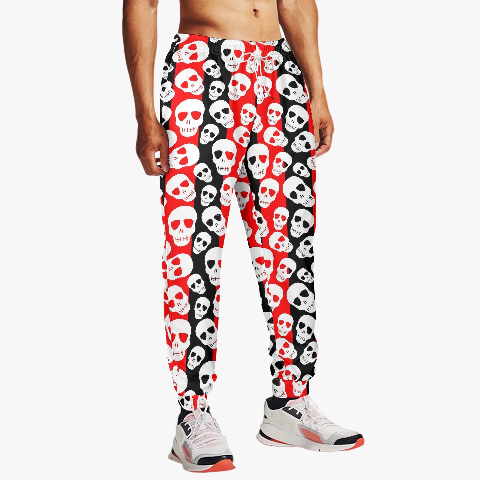 Rock On: Skull and Stripes All-Over Print Joggers