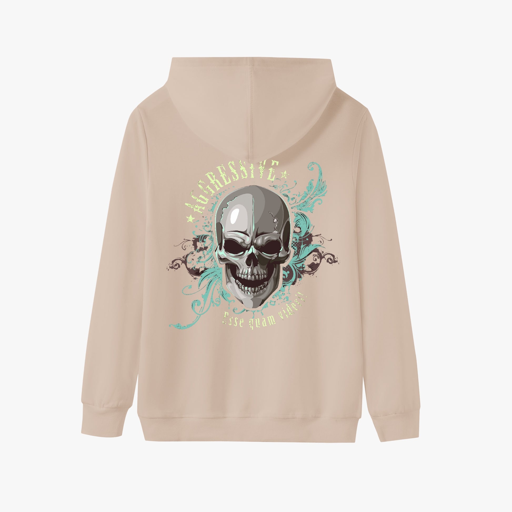 Aggressive Skull Hoodie - Bold Latin-Inspired Streetwear Pullover