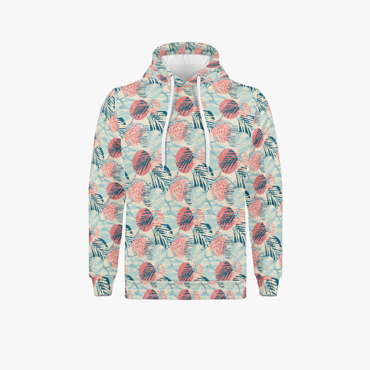 wearskull Tropical Pastel Hoodie - Summer Leaf Print