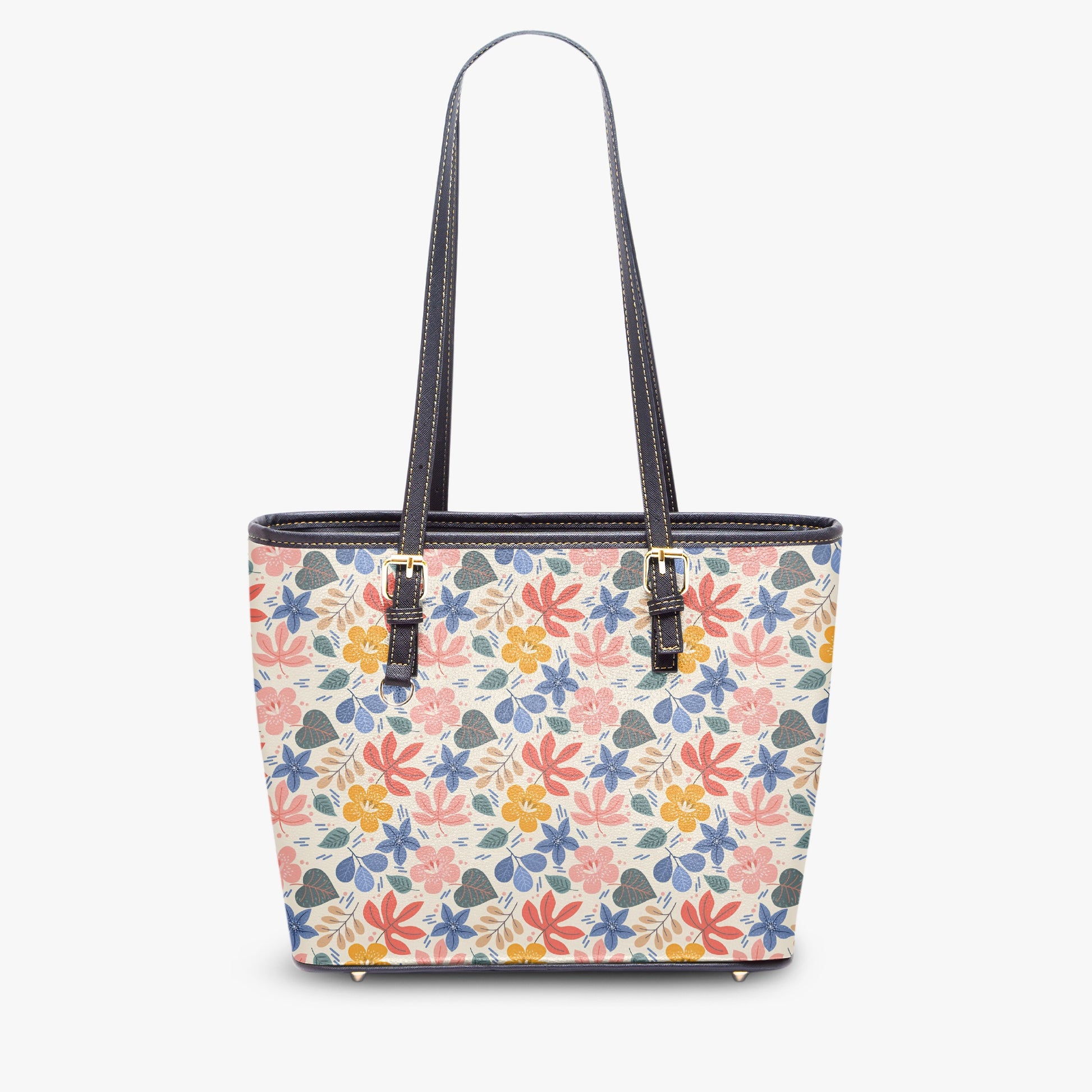 Pastel Floral Tote Bag - Sweet Spring Style for Everyday, Work, or Travel