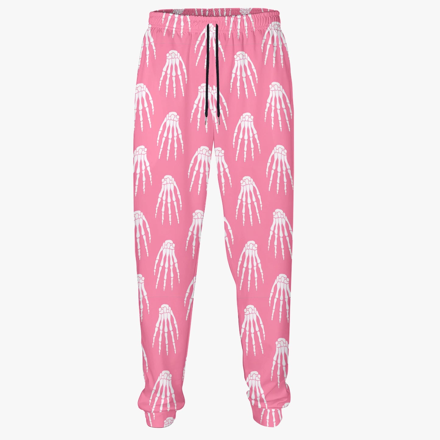 Skeleton Hand Print Jogger Sweatpants - Spooky & Comfortable Loungewear