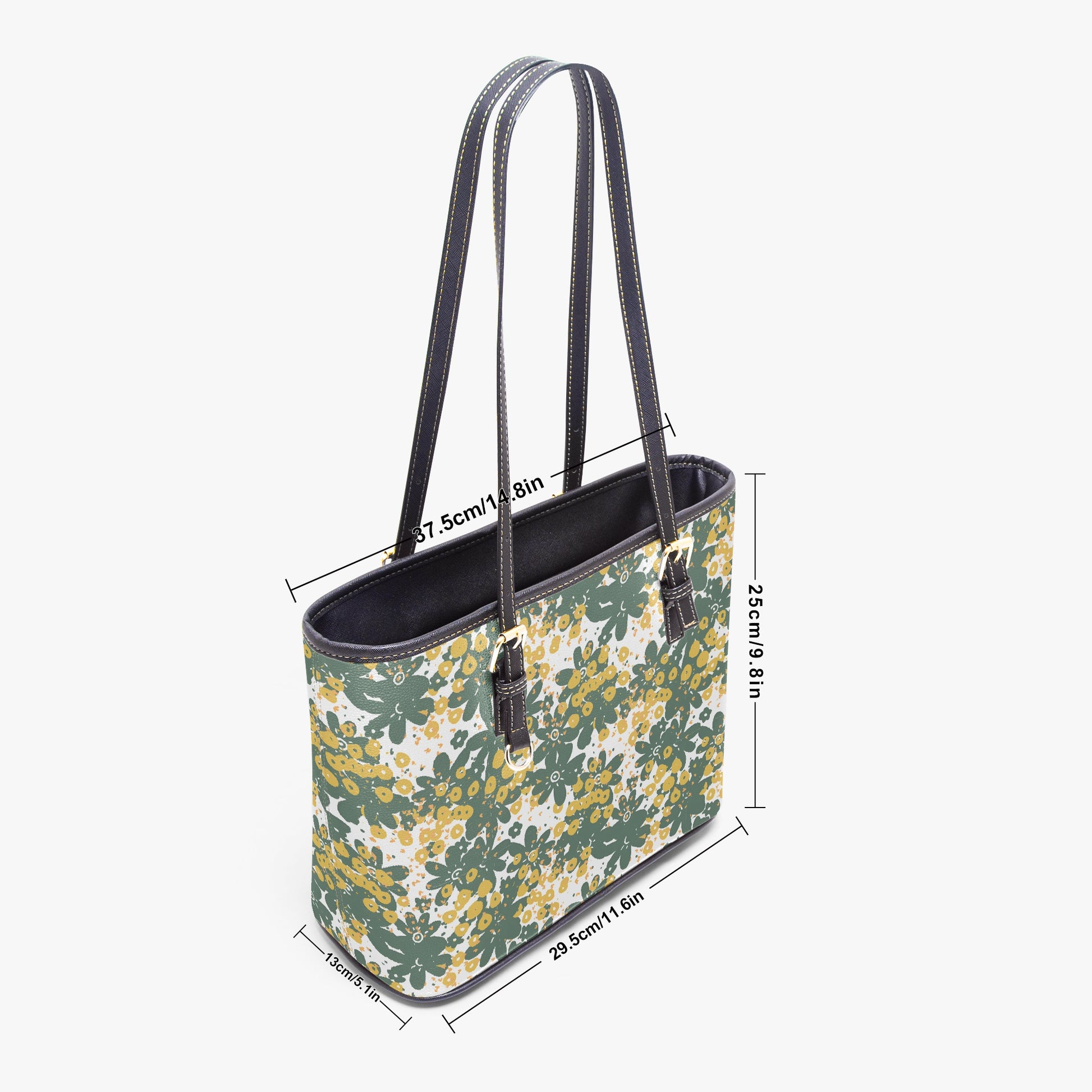 Vintage-Inspired Floral Tote Bag - Classic Style for Everyday, Work, or Travel