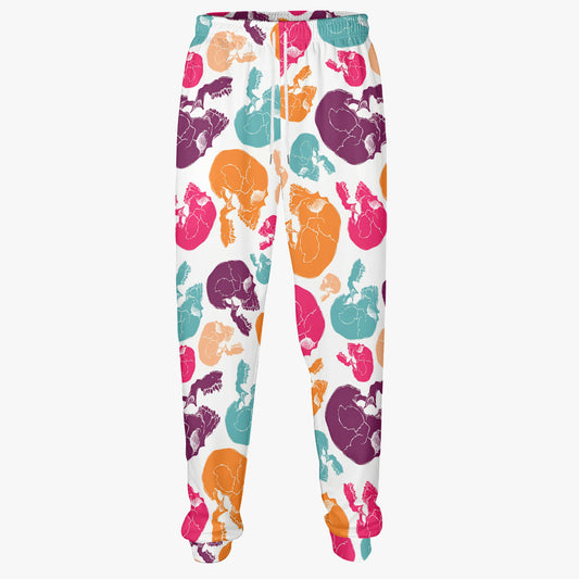 Colorful Skull Print Jogger Sweatpants - Fun & Stylish Loungewear