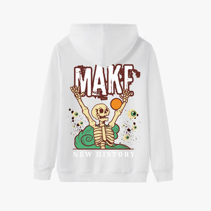 Make New History Hoodie – Bold Skeleton Art with Eye-Catching Graphic