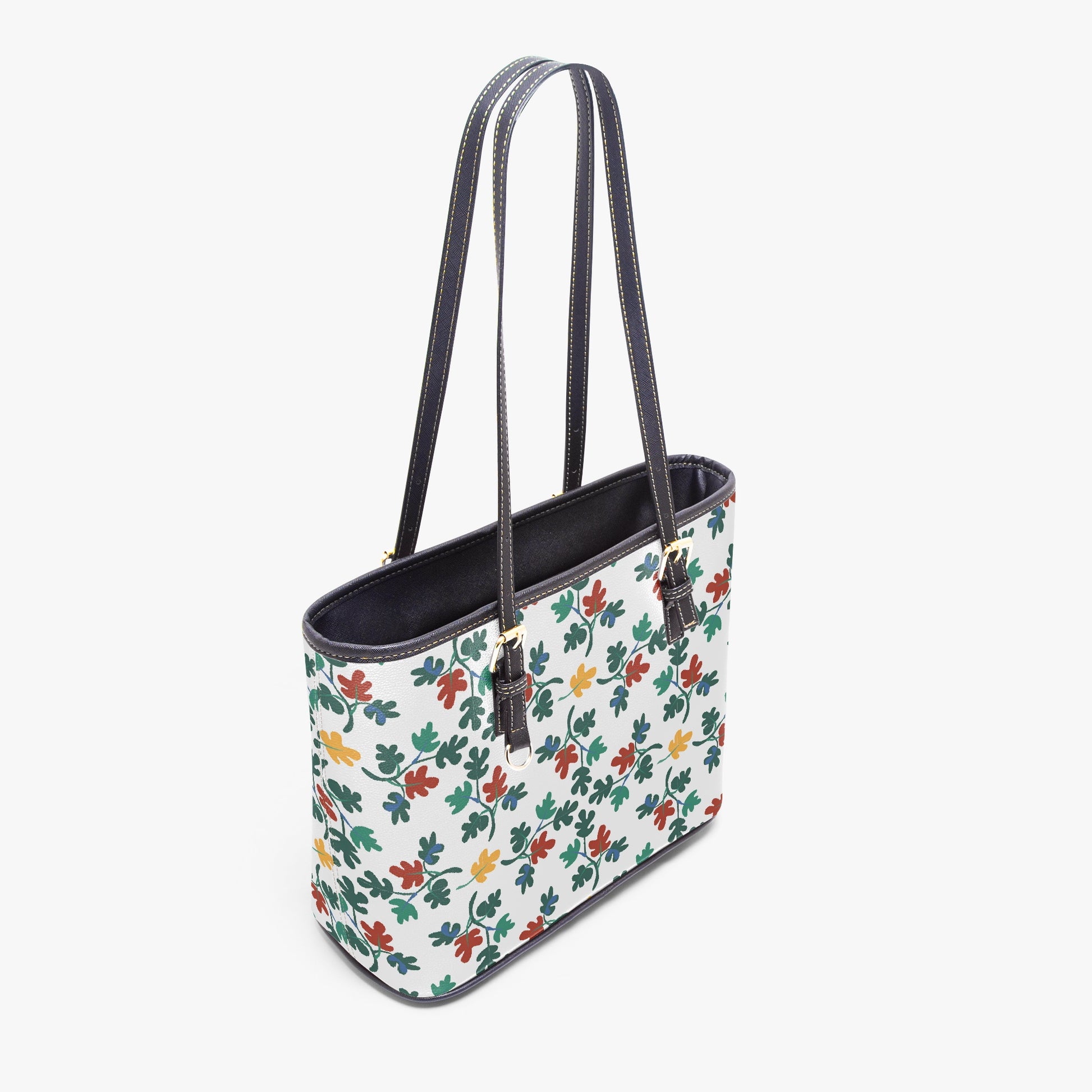 Whimsical Leaf Print Tote Bag - Nature-Inspired Style for Everyday, Work, or Travel