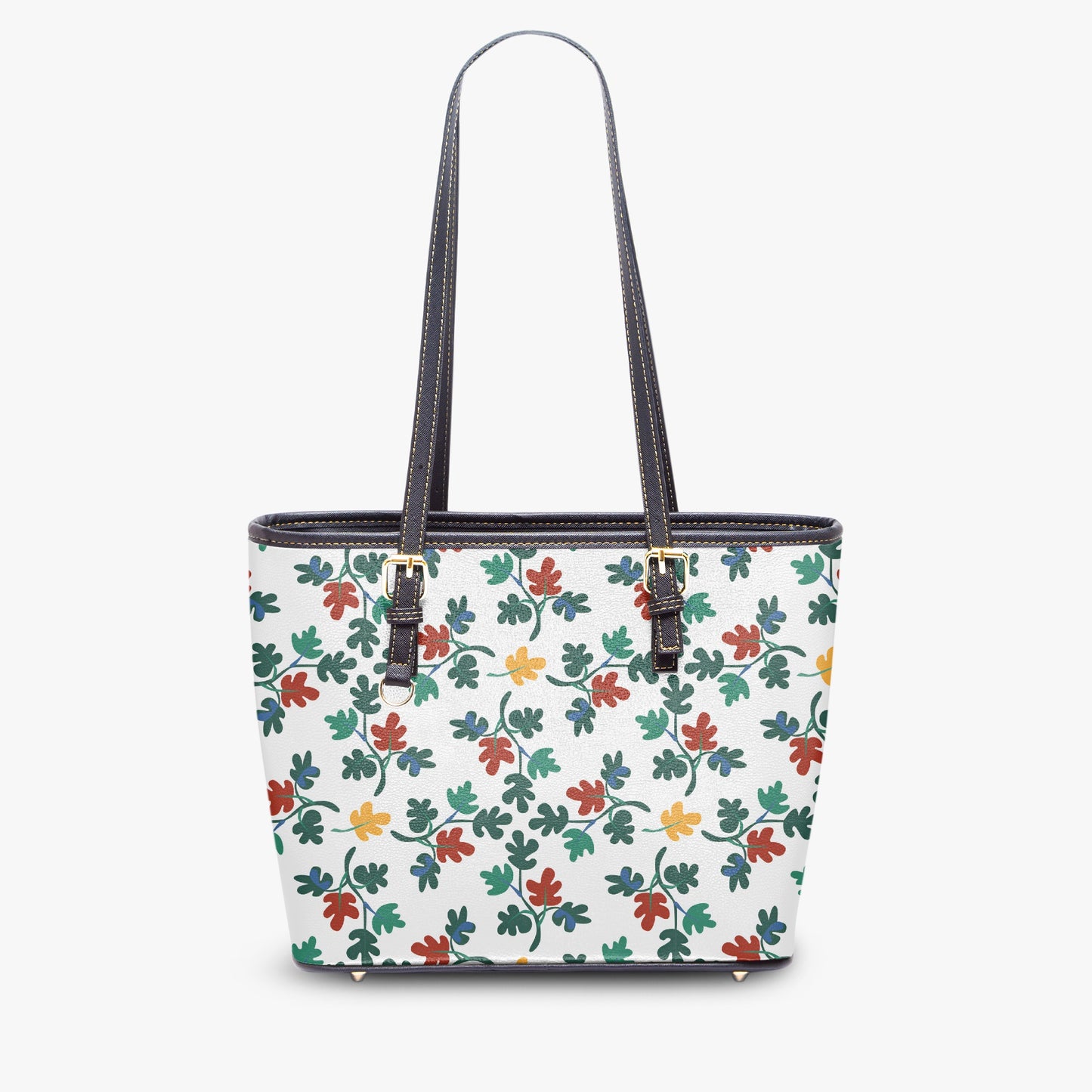 Whimsical Leaf Print Tote Bag - Nature-Inspired Style for Everyday, Work, or Travel