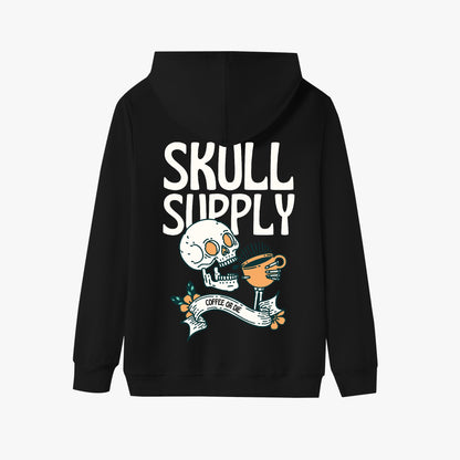 Skull Supply – Coffee or Die Hoodie – Quirky Skull Coffee Design