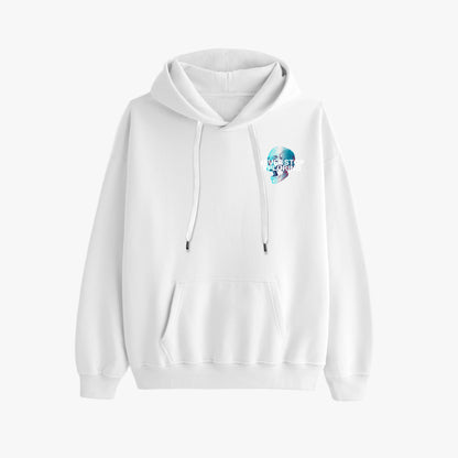 Never Stop Exploring Hoodie – Vibrant Skull Adventure Design