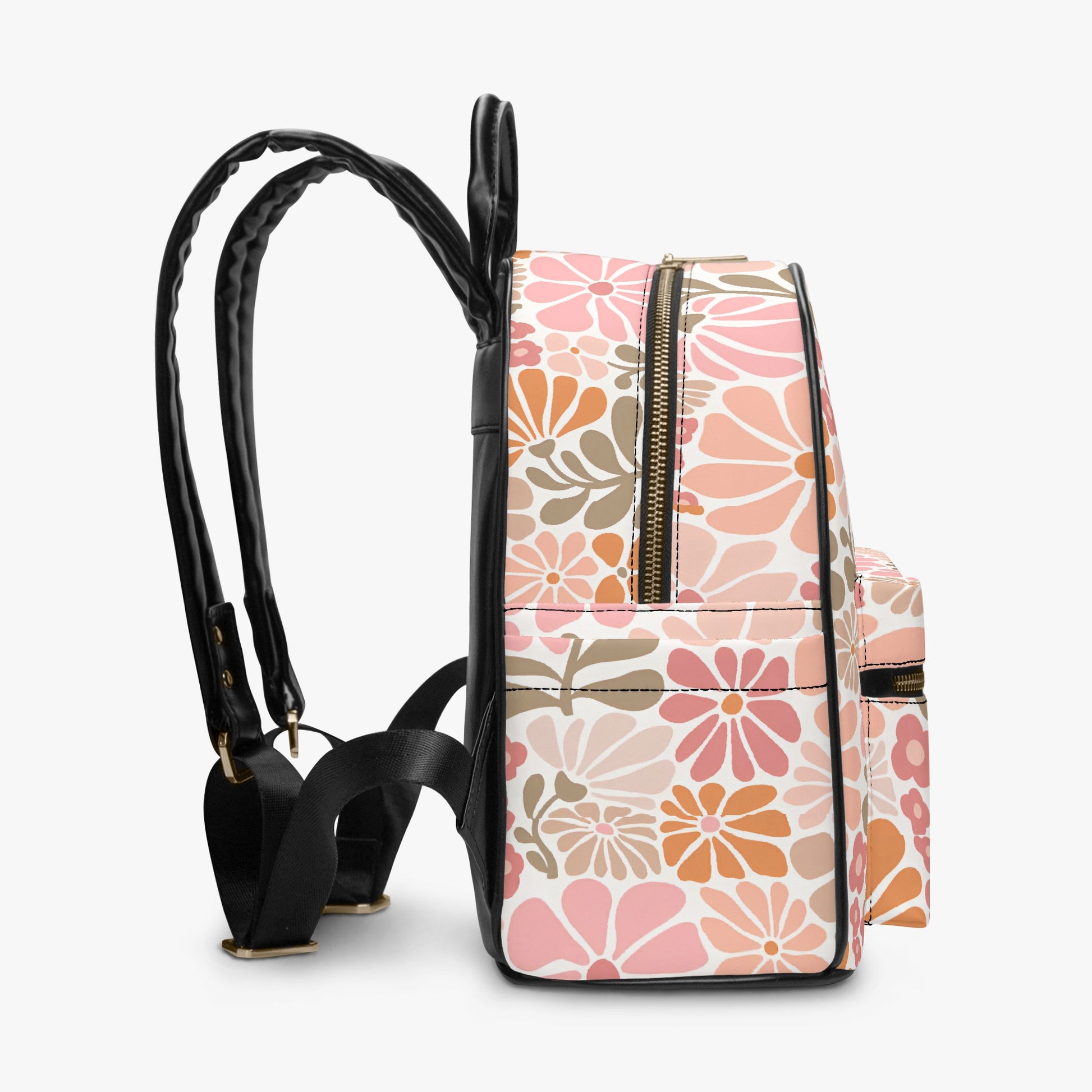 Retro Bloom Mini Backpack: Groovy Floral Vibes