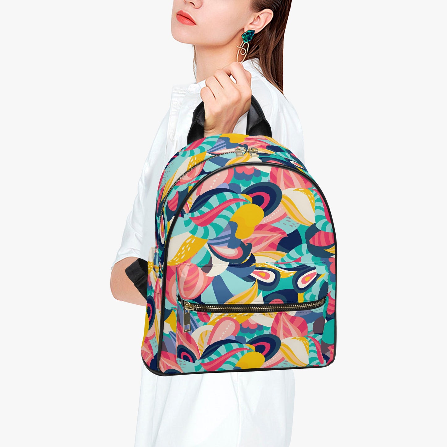 Kaleidoscope Dreams Mini Backpack: A Whirlwind of Color