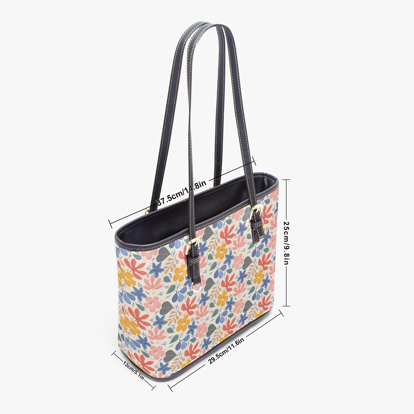 Pastel Floral Tote Bag - Sweet Spring Style for Everyday, Work, or Travel