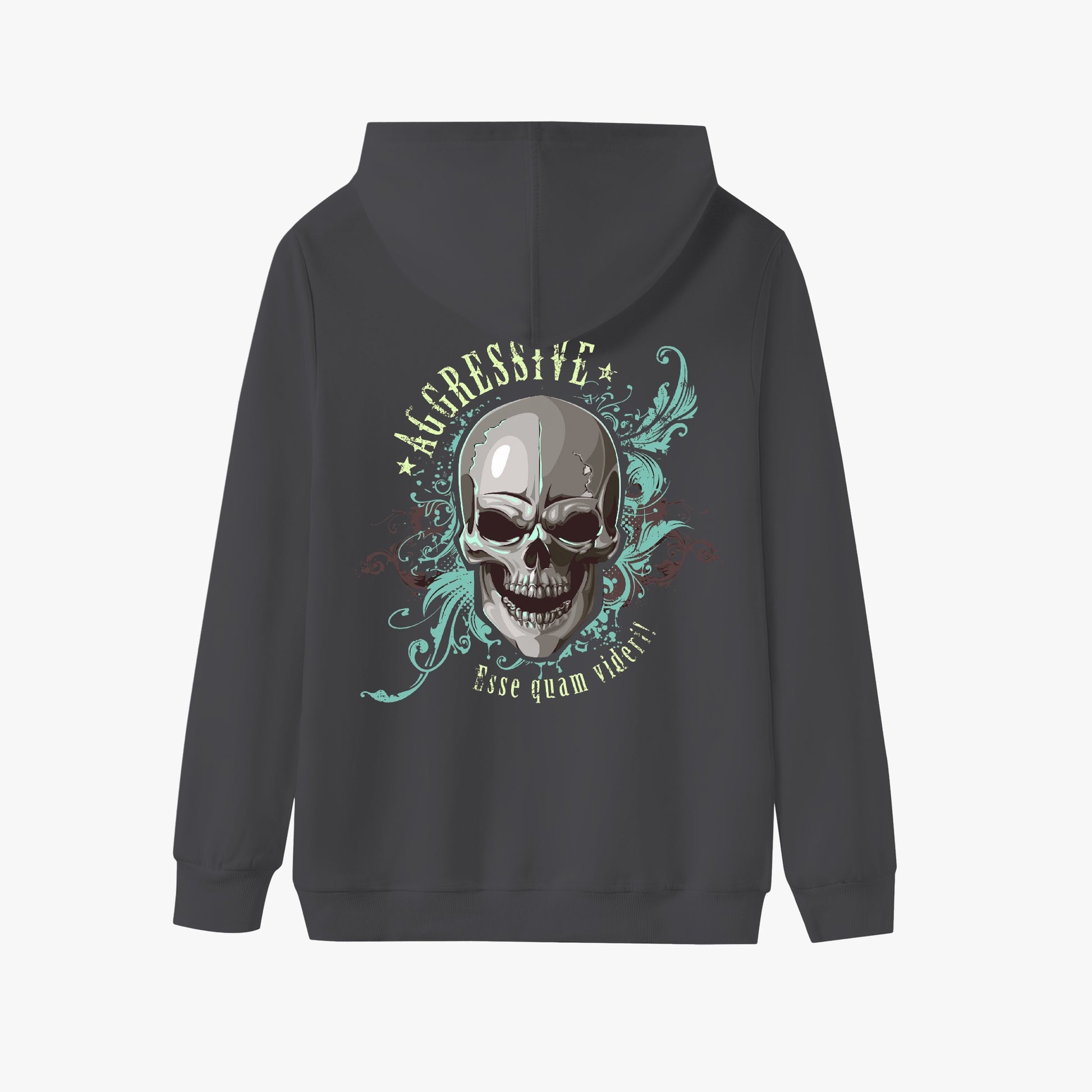 Aggressive Skull Hoodie - Bold Latin-Inspired Streetwear Pullover