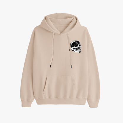 Good Vibes Skull Hoodie – Edgy Bandana Skull Graphic Design