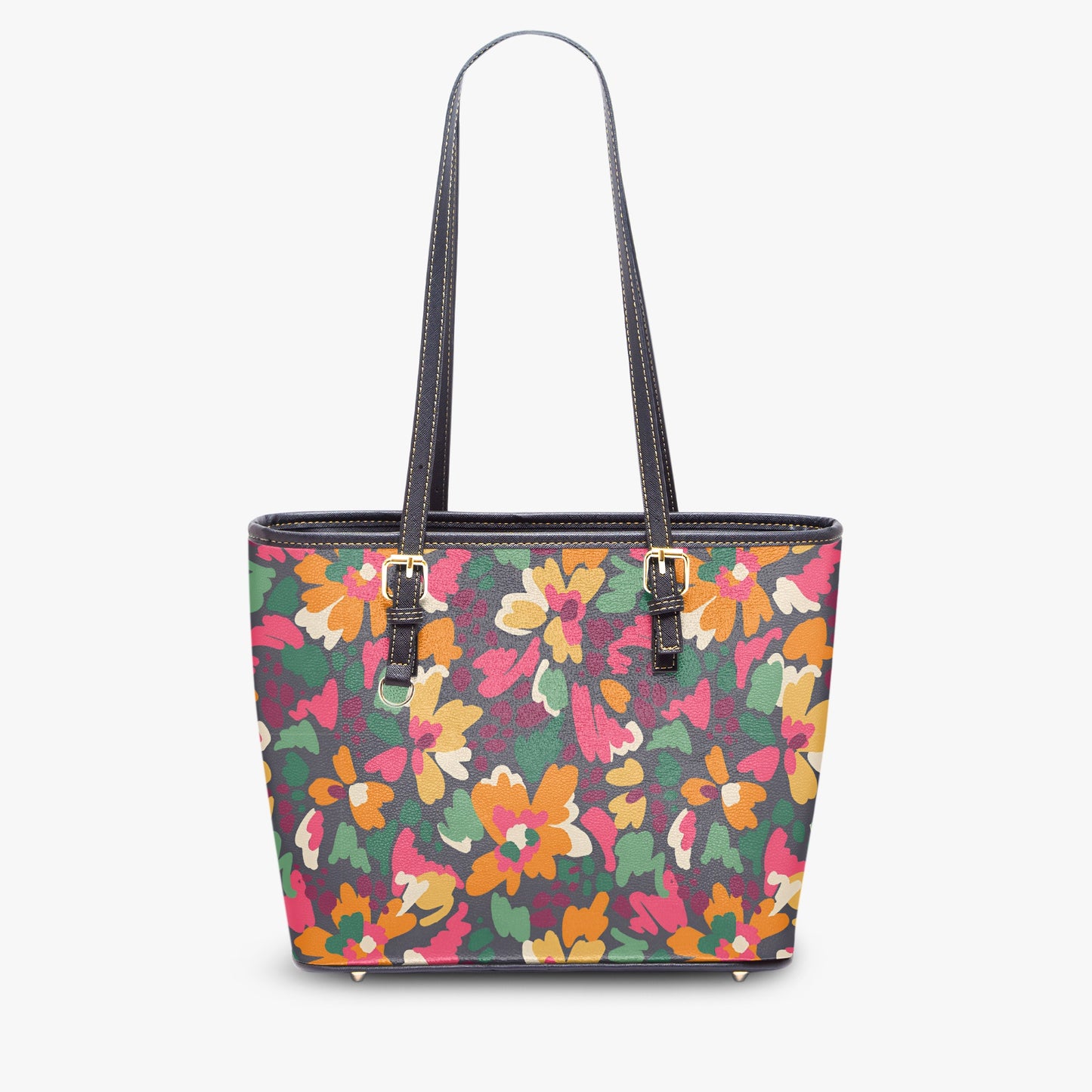 Vibrant Floral Tote Bag - Colorful & Stylish for Everyday, Work, or Travel