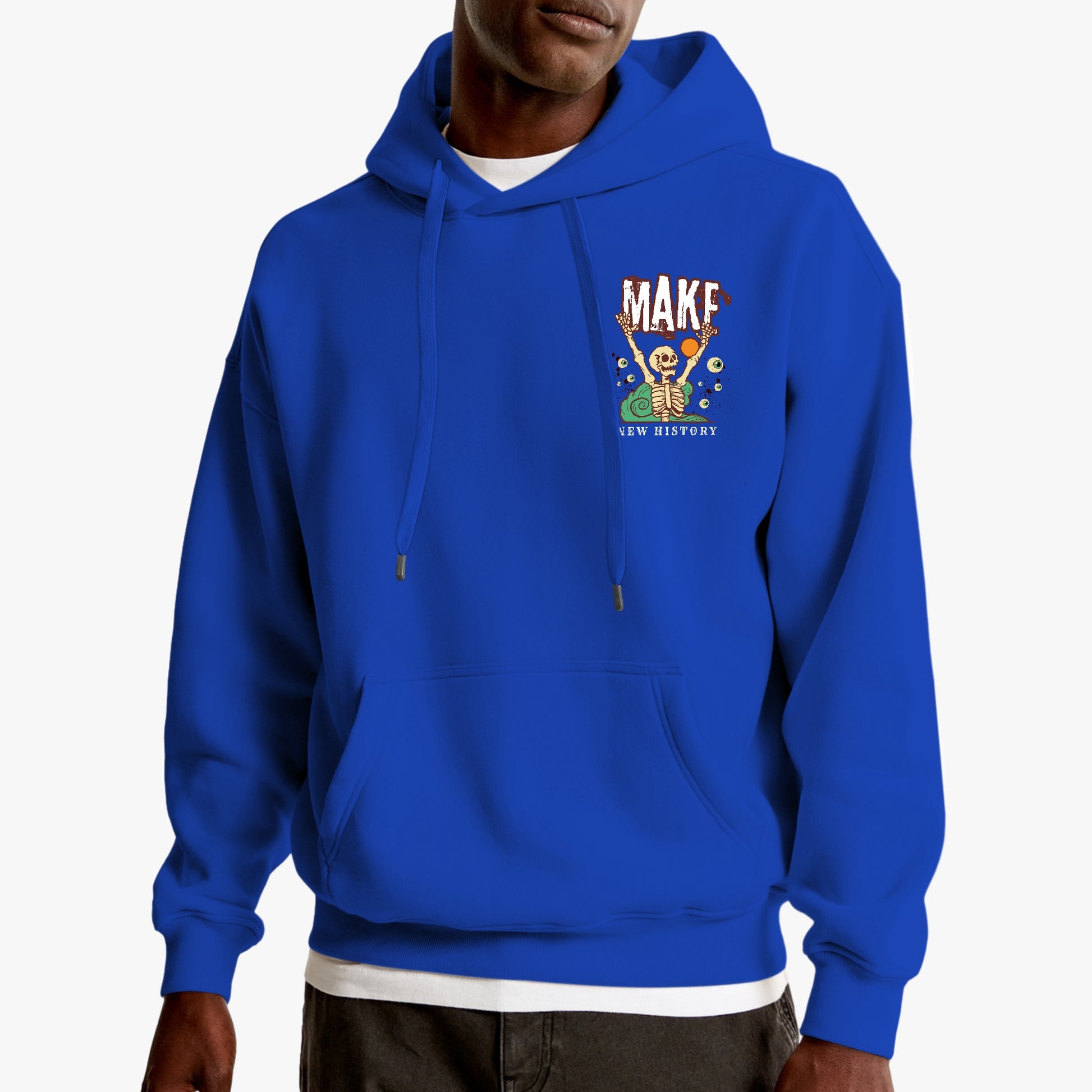 Make New History Hoodie – Bold Skeleton Art with Eye-Catching Graphic