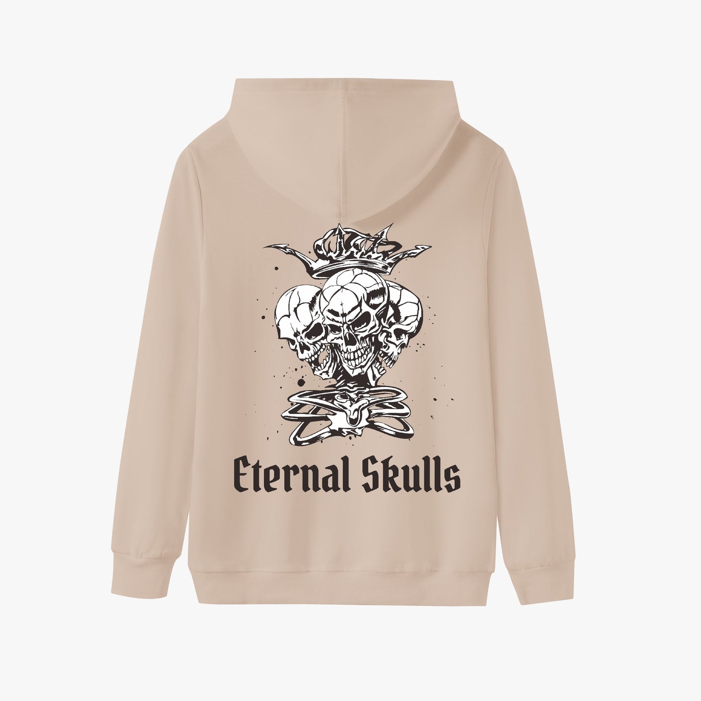 Eternal Skulls Hoodie – Gothic Multi-Skull Crown Design