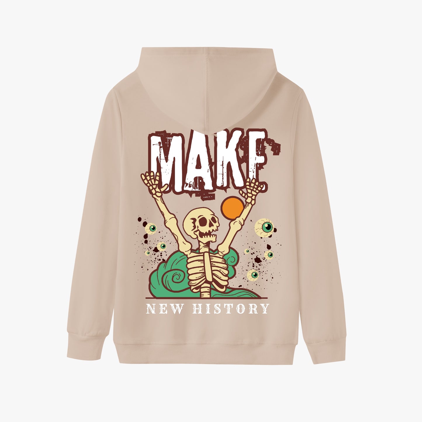 Make New History Hoodie – Bold Skeleton Art with Eye-Catching Graphic