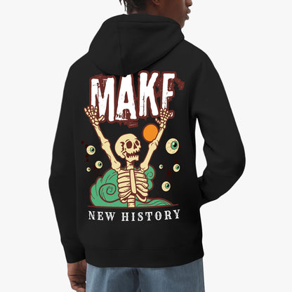 Make New History Hoodie – Bold Skeleton Art with Eye-Catching Graphic