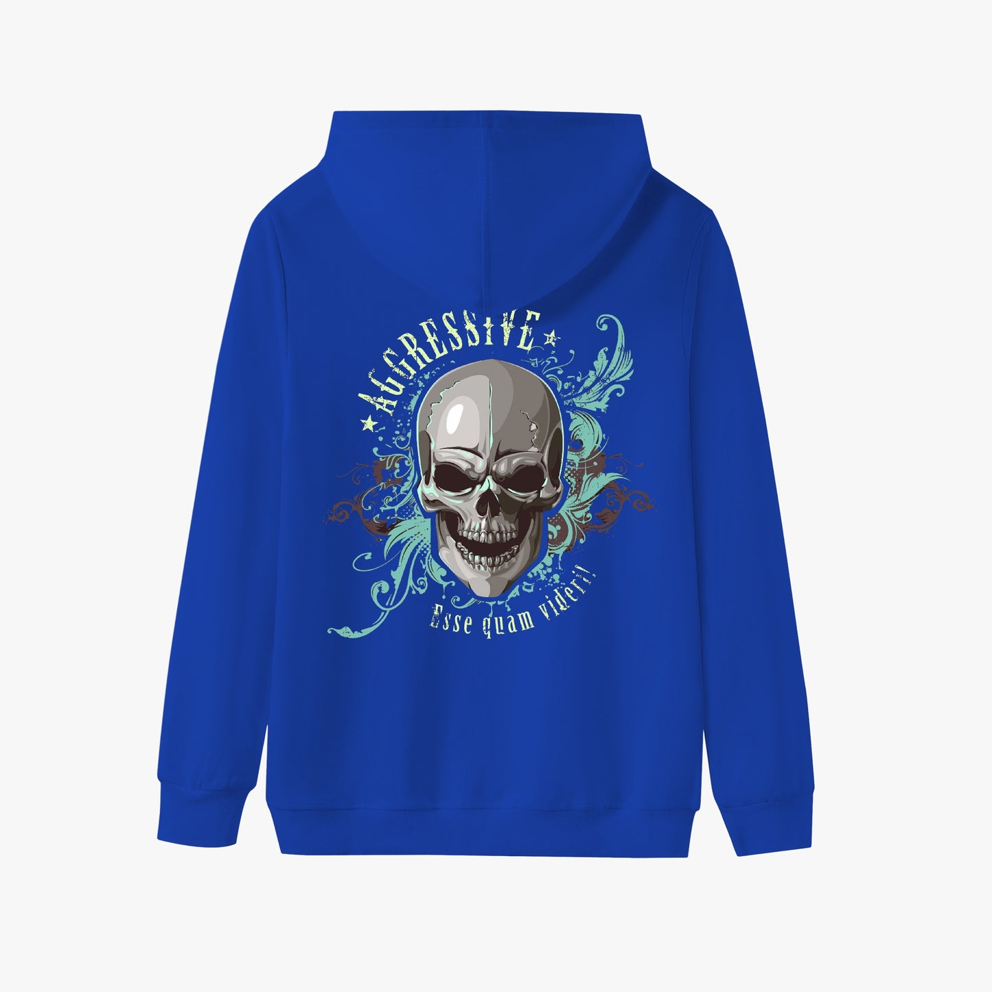 Aggressive Skull Hoodie - Bold Latin-Inspired Streetwear Pullover