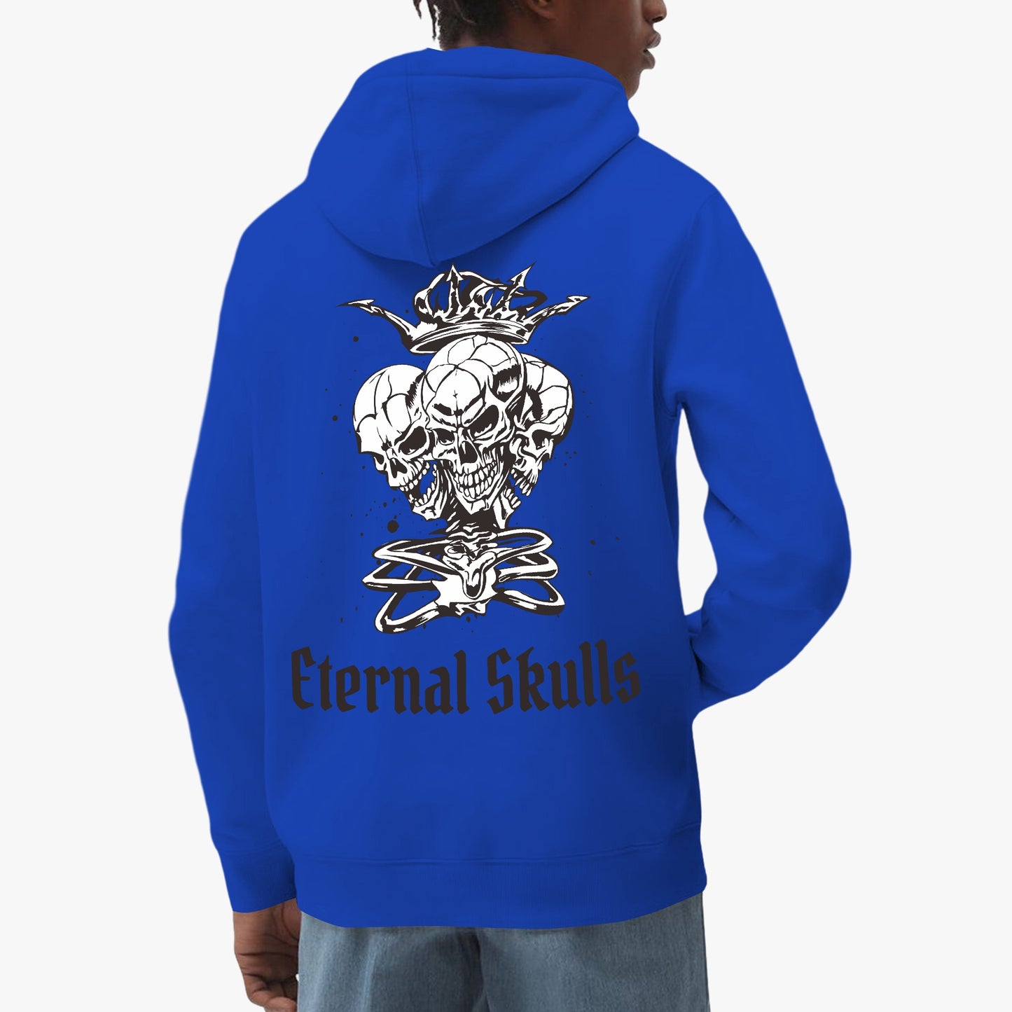 Eternal Skulls Hoodie – Gothic Multi-Skull Crown Design