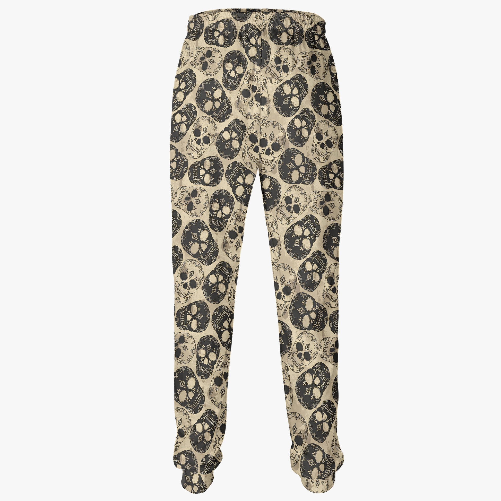 Vintage Skull Print Sweatpants - Gothic Retro Loungewear