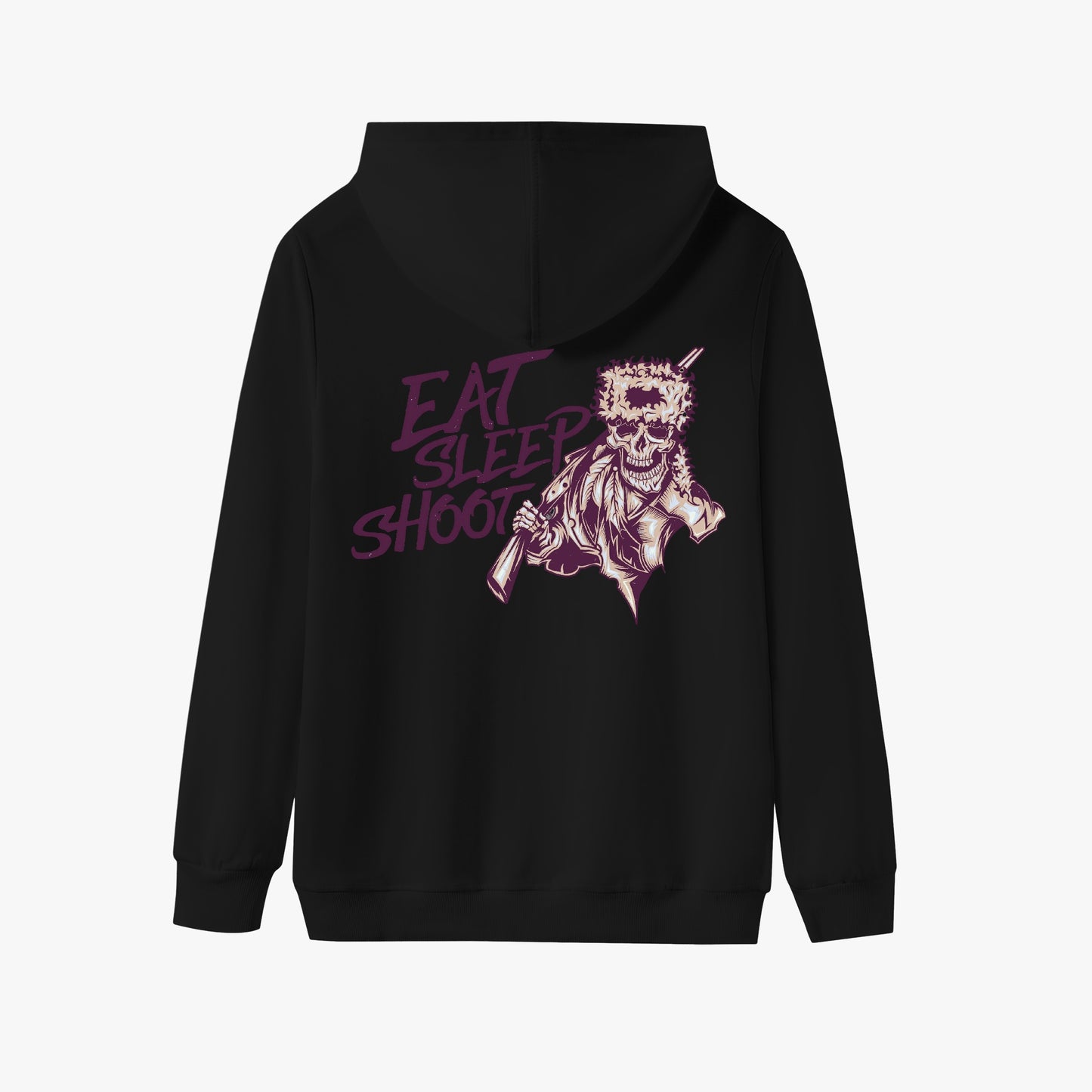 Eat Sleep Shoot - Premium Skull Graphic Pullover Hoodie