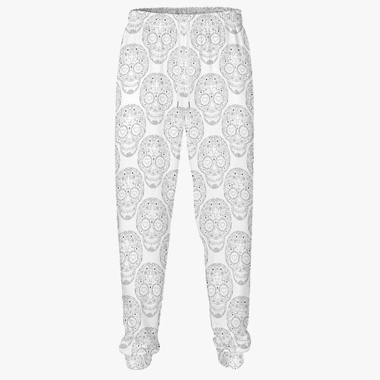 Men’s Mid-weight Skull Print Sweatpants – Bold & Comfortable Streetwear