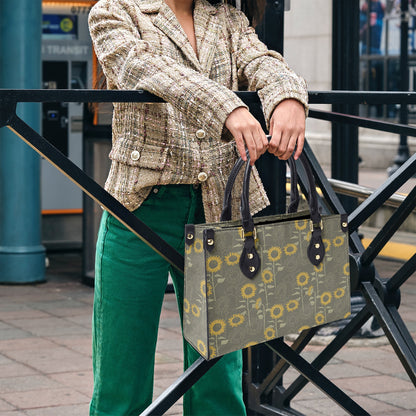 Women's Sunflower Print Handbag - Stylish & Versatile Tote Bag