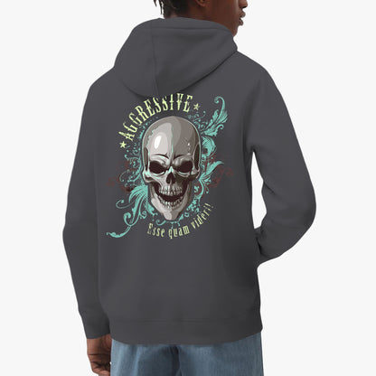 Aggressive Skull Hoodie - Bold Latin-Inspired Streetwear Pullover