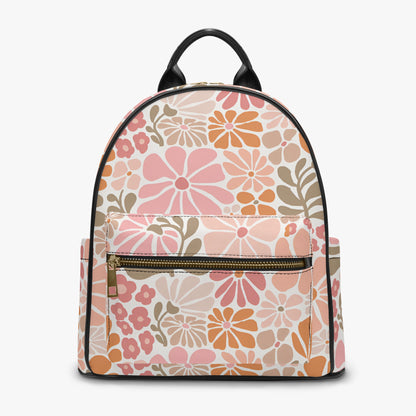 Retro Bloom Mini Backpack: Groovy Floral Vibes