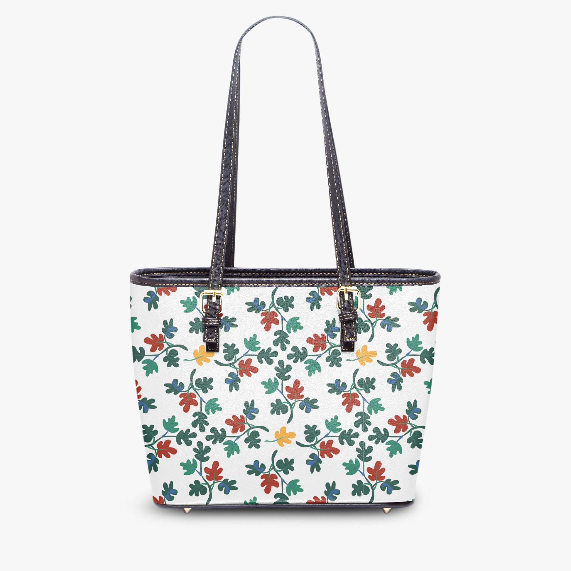 Whimsical Leaf Print Tote Bag - Nature-Inspired Style for Everyday, Work, or Travel