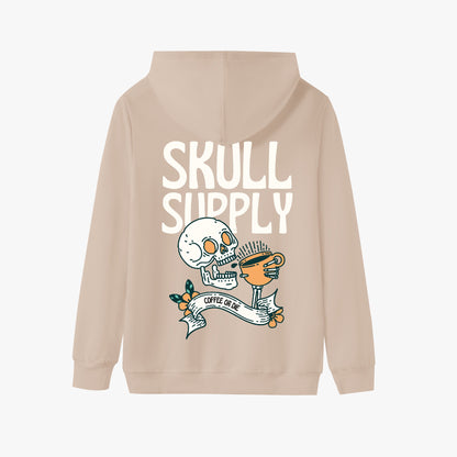 Skull Supply – Coffee or Die Hoodie – Quirky Skull Coffee Design