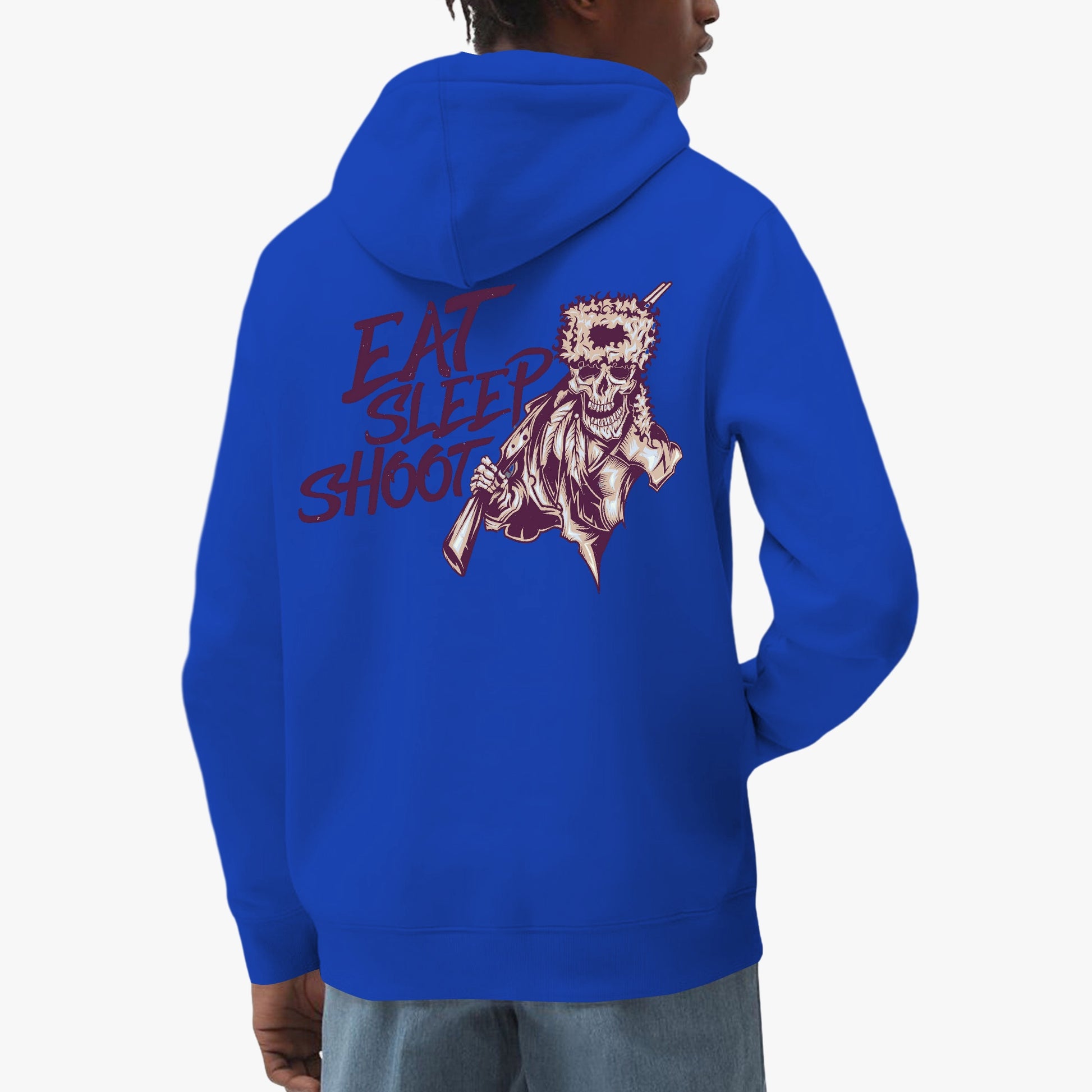 Eat Sleep Shoot - Premium Skull Graphic Pullover Hoodie