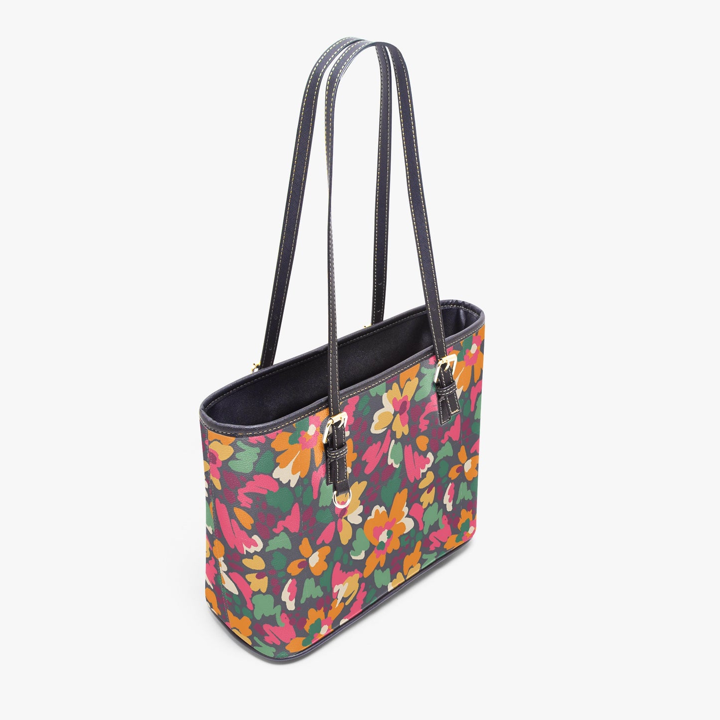 Vibrant Floral Tote Bag - Colorful & Stylish for Everyday, Work, or Travel