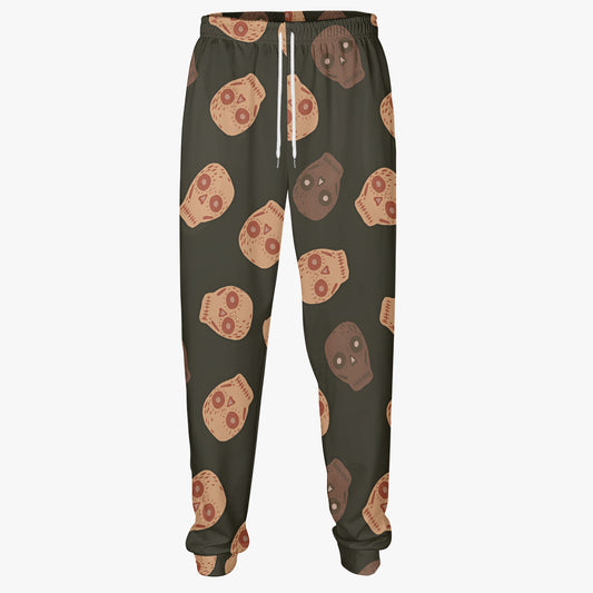 Skull Print Jogger Sweatpants - Comfortable & Stylish Loungewear