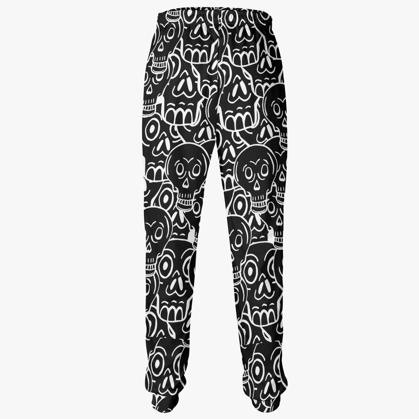 Spooky Chic: All-Over Print Skull Joggers