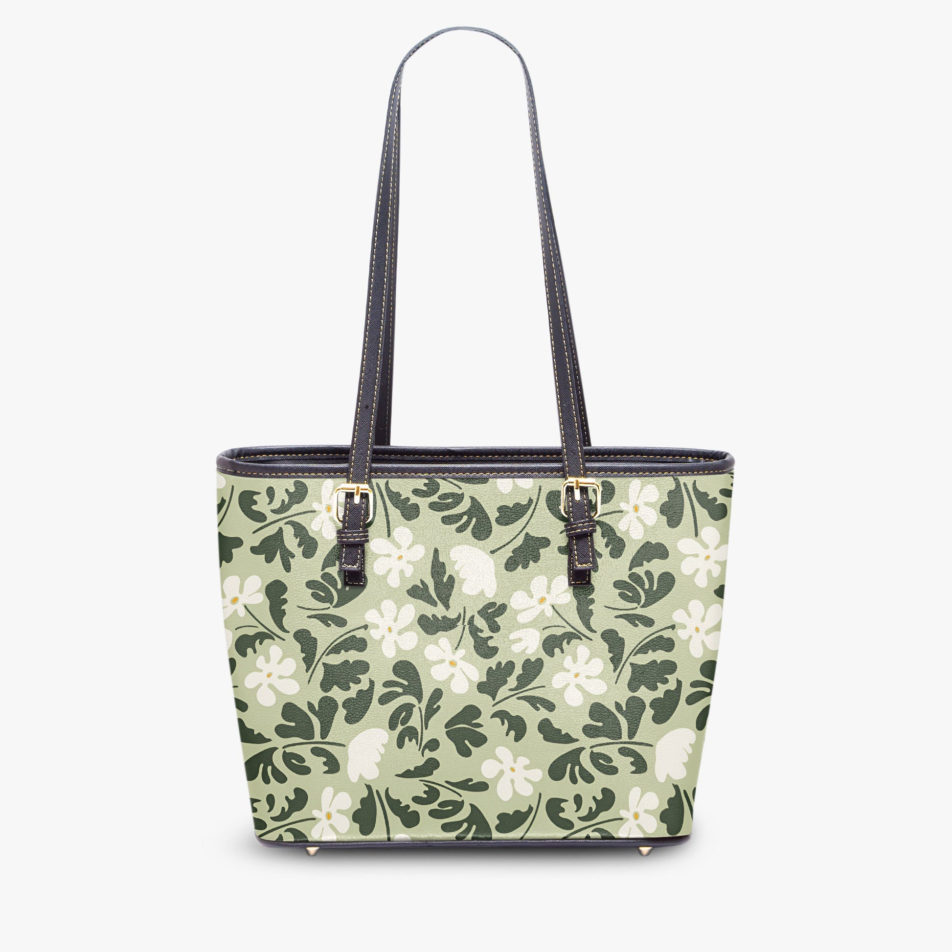 Sage Green Floral Tote Bag - Elegant & Earthy for Everyday, Work, or Travel